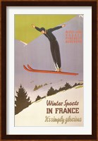 Winter Sports in France Fine Art Print