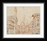 Firenze Perspective Framed Print