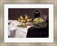 Still Life with Melons and Peaches Fine Art Print