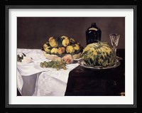 Still Life with Melons and Peaches Fine Art Print