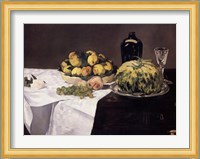 Still Life with Melons and Peaches Fine Art Print