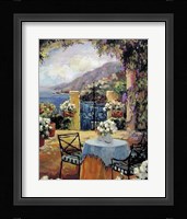 Seaside Terrace Fine Art Print