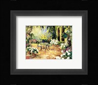 Floral Courtyard Fine Art Print