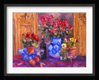 Red Roses W- Wine Fine Art Print