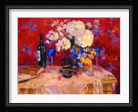 White Roses W- Wine Fine Art Print