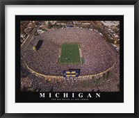 Michigan Stadium - U of Michigan Framed Print