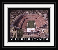 Mile High Stadium - Denver Broncos Framed Print