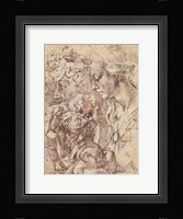 Sepia Woman and Child Fine Art Print