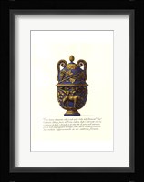 Blue Urn II Framed Print
