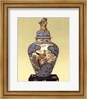 Oriental Blue Vase I Fine Art Print