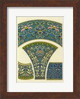 Blue Oriental Designs I Fine Art Print