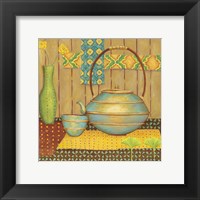 Ginkgo Tea Pot Framed Print