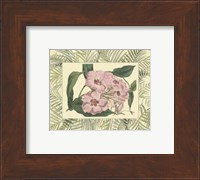 Tropical Flowers in Bamboo II (horizontal) Fine Art Print