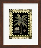 Bordered Palms on Black II Fine Art Print