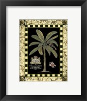 Bordered Palms on Black II Fine Art Print