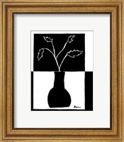 Minimalist Leaf in Vase I Fine Art Print