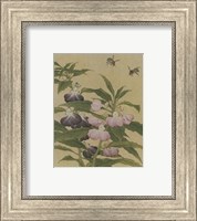 Bees and Garden Blossoms Fine Art Print