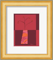 Minimalist Flowers in Orange I Fine Art Print