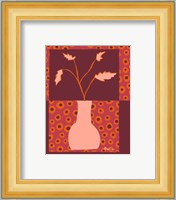 Minimalist Flowers in Orange II Fine Art Print