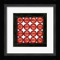 Red Apples Cubed Framed Print