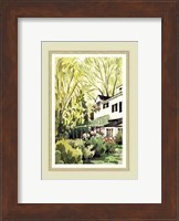 Garden view of a house in Milbrook Fine Art Print