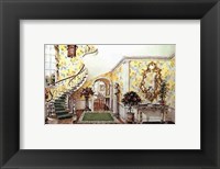 Graceful Staircase Hall in the Carolinas Fine Art Print