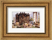 Library Sitting Room in an American Country House Fine Art Print