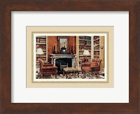 A Cozy Neoclassical Book Rooms Fine Art Print