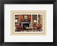 A Cozy Neoclassical Book Rooms Fine Art Print