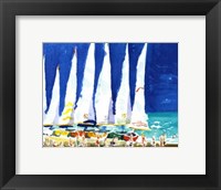 Sailboats on the Beach Fine Art Print