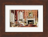 A Classic English Country House Drawing Room Fine Art Print