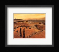 Golden Tuscany Afternoon I Fine Art Print