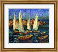 Sails in the Bay Fine Art Print