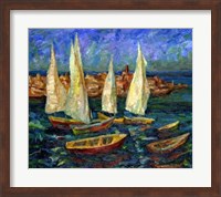 Sails in the Bay Fine Art Print