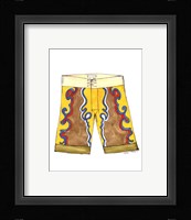 Surf Shorts (CI) III Framed Print