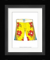 Surf Shorts (CI) IV Framed Print