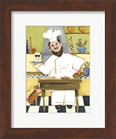 Jolly French Chef Fine Art Print