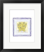 Frog with Plaid (PP) III Framed Print