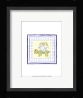 Turtle with Plaid (PP) III Framed Print