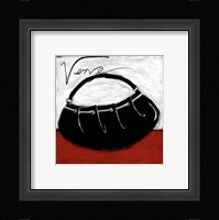 Verve on Red Framed Print
