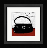 Vogue on Red Framed Print