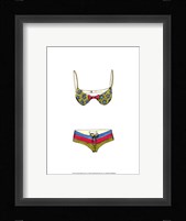 Beach Bikini I (PT) Framed Print