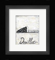 French Cozy Slipper Framed Print