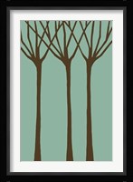 Dichromatic Elms I Framed Print