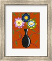 Stylized Flowers in Vase II Giclee