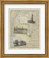 Vintage Map of New York Giclee