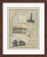 Vintage Map of New York Giclee