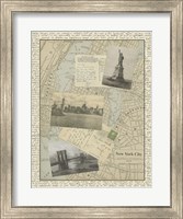 Vintage Map of New York Giclee