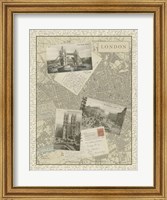 Vintage Map of London Giclee