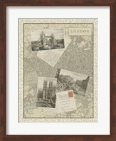 Vintage Map of London Giclee